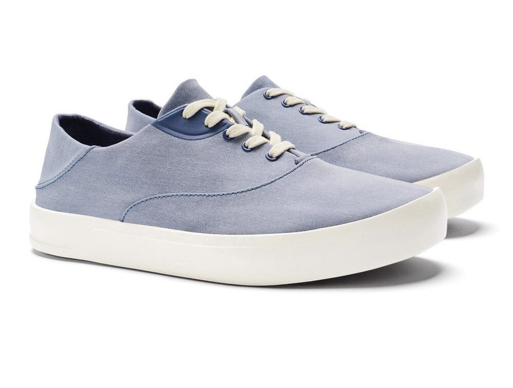 OluKai Tradewind-M Men’s Size 8 Navy Canvas Sneakers Lace Up Casual Shoes NWT